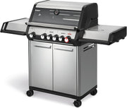 Barbacoa de gas Enders® MONROE PRO 4 SIKR TURBO, 4 quemadores de acero inoxidable, hornillo lateral, quemador trasero por infrarrojos, ventana de visualización, HEAT RANGE™, SWITCH GRID™, 800 °C TURBO ZONE™, SIMPLE CLEAN™, #8362