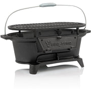 Barbacoa de hierro fundido BBQ-Toro con parrilla de cocción de 50 x 25 x 23 cm