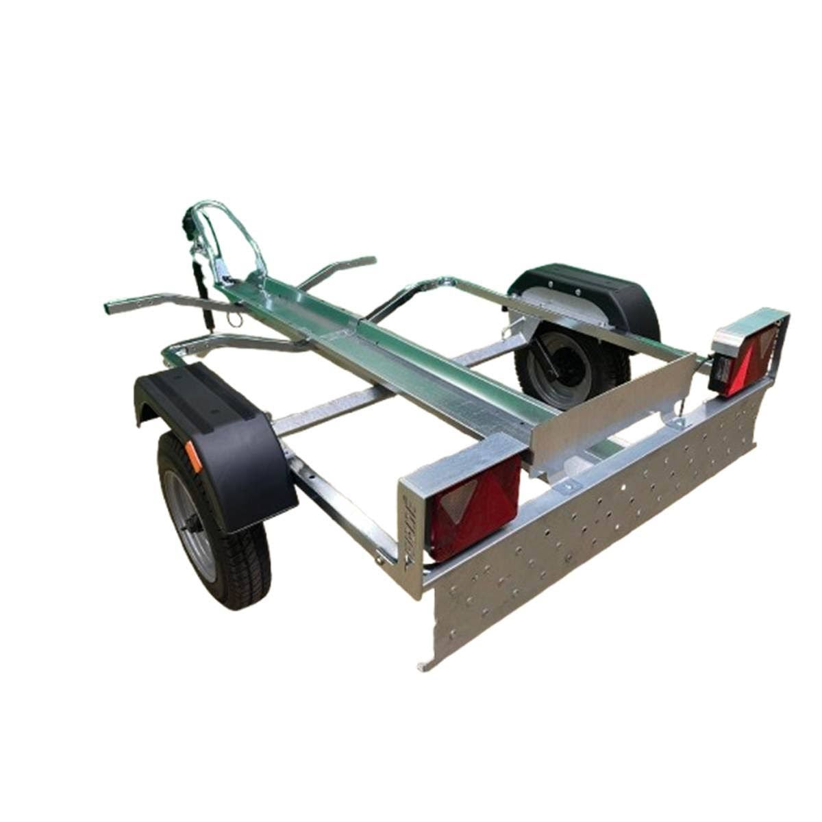 Remolque portamotos Erde PM320 con rampa integrada