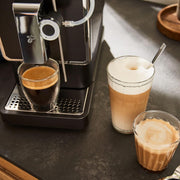 Cafetera automática Tchibo Esperto Pro con función One Touch para Caffè Crema, espresso y especialidades de café con leche, antracita