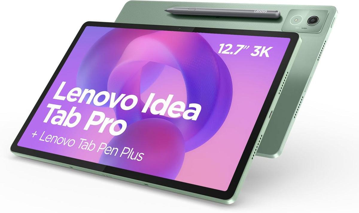 Tablet Lenovo IdeaTab Pro 12,7" 3K (MediaTek Dimensity 8300, 8 GB RAM, 256 GB UFS 4.0, 144 Hz, Wi-Fi 6E, Bluetooth 5.3, Android 14) Verde - con lápiz óptico