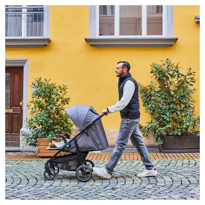 Silla de paseo hauck con bandeja para aperitivos y portavasos, Shop N Care Grey
