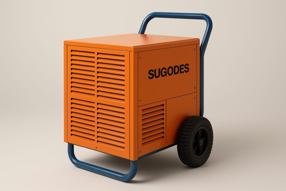Deshumidificador industrial naranja de 120 L
