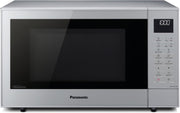 Panasonic NN-CT57JMGPG, horno microondas combinado compacto con plato giratorio, 27 litros, 1000 W, acero inoxidable, 29 programas automáticos, menú junior más saludable, plata