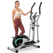 Crosstrainer magnético Dripex Leiser para el hogar con 16 niveles de resistencia, volante de inercia de 6 kg y medición de pulso LCD