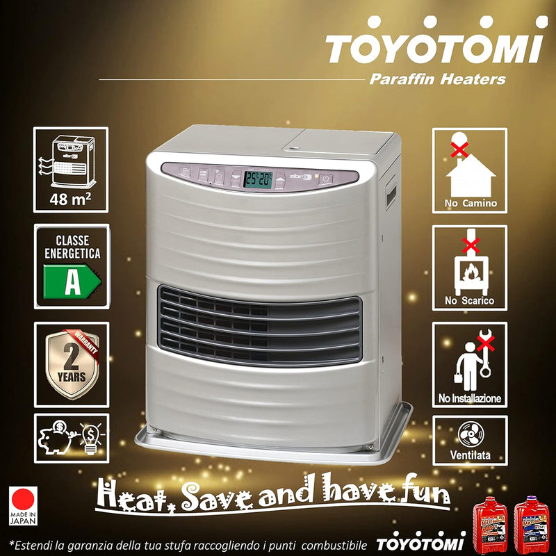 ZIBRO LC-300, Estufa electrónica portátil, excelencia japonesa, calienta hasta 48 metros cuadrados, sin necesidad de instalación, potencia 3000 W