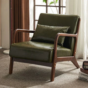 Sillón decorativo tapizado de estilo moderno de mediados de siglo