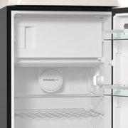 Gorenje Retro Collection OBRB 615 DBK Retro – Frigorífico combi / 152,5 cm / FrostLess / Función de enfriamiento rápido / FreshZone / FastFreeze / Capacidad frigorífico 225 l / Capacidad congelador 22 l / Clase energética D / negro