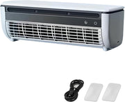 Aire acondicionado de pared sin unidad exterior: aire acondicionado de pared portátil sin perforación, refrigeración instantánea para cocina, dormitorio, caravana, oficina (blanco)