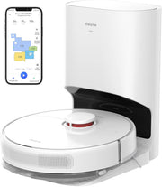 Robot aspirador y fregasuelos Dreame D10 Plus con autovaciado de polvo, navegación LiDAR con detección de obstáculos, succión de 4000 Pa para alfombras y pelo de mascotas, batería de 170 min, WiFi/App/Alexa