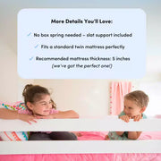 Litera de madera maciza Max & Lily, individual sobre matrimonial con nido de almacenamiento y escalera para niños