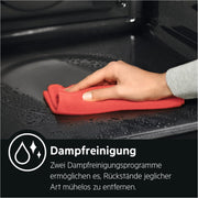 Horno empotrable AEG – Serie 5 Aire caliente circular: resultados de cocción uniformes en 3 niveles – Autolimpieza por pirólisis – 25 programas automáticos – Pantalla táctil LED – Calentamiento rápido – Negro – BPE53516AB