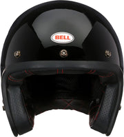 Casco de moto retro Bell Custom 500 sólido ECE inspirado en 1954, forma ovalada, ajuste discreto, comodidad moderna, color: negro, talla: XL