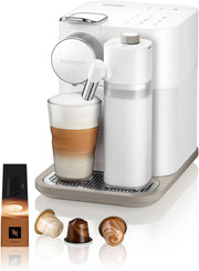 Nespresso De'Longhi EN640.W Gran Lattissima Cafetera de cápsulas con sistema automático de leche, 19 bares de presión, 1400 W, Blanco