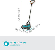 Set cortacésped inalámbrico HandyMower 22/18 V P4A Gardena, listo para usar: Cortacésped manual, para céspedes de hasta 50 m², altura de corte ajustable, con batería 18 V P4A (14620-20)