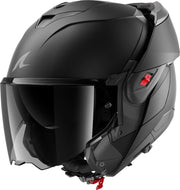 SHARK, Casco de moto modular OXO Dark Shadow negro mate KMA