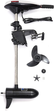 Motor eléctrico de 45 libras para bote inflable, kayak, embarcación de pesca, motor de hélice, motor de paleta, fuera de borda de 12v