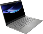 HP Chromebook 14a-ne1002sf Ordenador portátil 14" HD, PC portátil (Intel Celeron N4500, RAM 4 GB, eMMC 64 GB, Intel UHD Graphics, Chrome OS), Portátil Gris, Teclado AZERTY