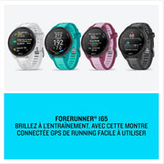 Forerunner 165, Music - Reloj inteligente con GPS para running y pantalla AMOLED – Ciruela/Lila (Reacondicionado)