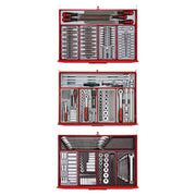 Juego de herramientas completo Teng Tools de 569 piezas con carro de 53 pulgadas de ancho - TCMMIND08