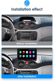 Autorradio Ossuret para Citroën C2/C3 2002-2006, pantalla táctil Android 13 de 9 pulgadas, 2+64 GB, navegación GPS con Carplay, Android Auto, WiFi, Bluetooth y USB