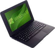Ordenador portátil Bigmachine Windows 10 Mini 10,1 pulgadas 32 GB teclado AZERTY francés, ultra fino y ligero, netbook Quad Core PC HDMI Webcam Netflix YouTube (negro)