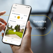 Somfy 1875326 - Cámara para exteriores 2 gris, cámaras con detección de movimiento inteligente, sirena integrada de 110 dB, conexión posible a una luminaria existente, imágenes Full HD 1080p