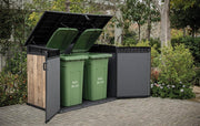 Cofre de almacenamiento para jardín Keter Signature 2020L - Efecto madera
