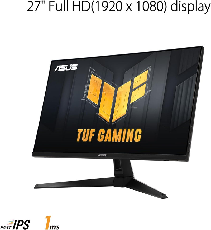 ASUS TUF Gaming VG279QM1A – Monitor gaming de 27" Full HD (1920x1080), 280Hz(OC), Fast IPS, ELMB Sync, 1ms (GTG), Freesync Premium, compatible con G-Sync, Variable Overdrive, 100% sRGB, HDR