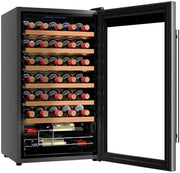 Vinoteca Cecotec 34 botellas Bolero grandsommelier 34030 inox, compresor, 80 L, refrigeración por compresor, temperatura regulable de 5 a 18 ºC, control táctil, pantalla, luz LED interior.