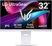 LG Ultragear™ 32G810SA-W Monitor Gaming de 32" - Panel IPS con resolución UHD (3840x2160), 1ms 144Hz, DisplayHDR™ 400, DCI-P3 95% (CIE1976), FreeSync Premium, Compatible con G-Sync