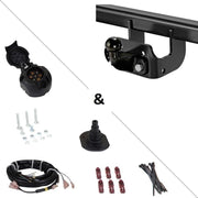 Enganche de remolque Peugeot Boxer (04/94-05/06) Estándar + Kit eléctrico universal de 7 pines para vehículo comercial - Bosal Oris