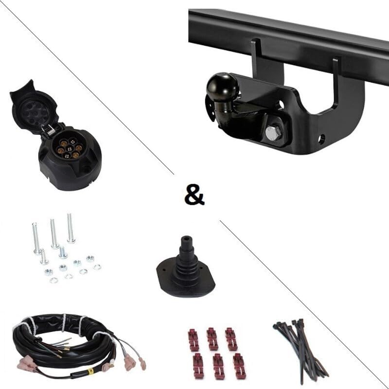 Enganche de remolque Peugeot Boxer (04/94-05/06) Estándar + Kit eléctrico universal de 7 pines para vehículo comercial - Bosal Oris