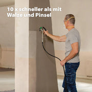 Sistema de pulverización de pintura airless Control Pro 250 M 110 bar con manguera de 9 m y pistola airless para pinturas de pared, lacas y barnices