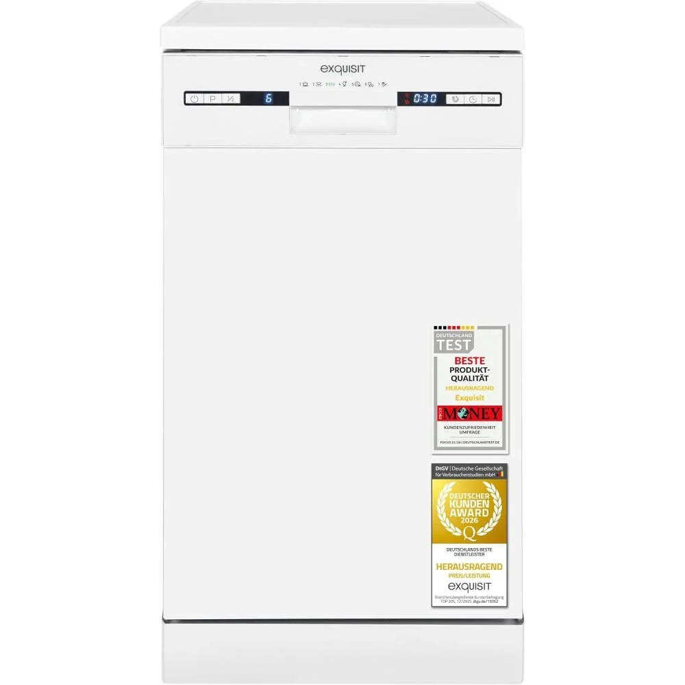 Lavavajillas 45 cm 9 cubiertos GSP9309-030E 7 programas 49 dB de libre instalación o integrable bajo encimera blanco