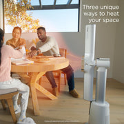 Shark TurboBlade Cool + Heat – Ventilador de torre sin aspas y calefactor 2 en 1 para uso interior personalizable durante todo el año, dormitorio, sala de estar y oficina | Enfriamiento potente + calentamiento rápido de habitaciones, blanco, TH205CO