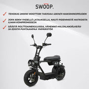 Ciclomotor eléctrico Swoop Turbo 2000W negro