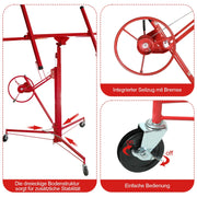 Elevador de paneles Sonnewelt, capacidad de carga de 68 kg, plegable, altura ajustable de 140 cm a 350 cm