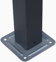 Outsunny Pabellón de jardín, arco para rosas, soporte para trepadoras, cenador de jardín, resistente a la intemperie, metal, negro, 2,97 x 2,95 x 2,3 m