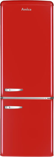Frigorífico/Congelador Retro Amica KGC 15632 T / Azul hielo (Turquesa) / 144 cm (Al) x 55 cm (An) x 62 cm (Pr) / Diseño retro / Frigorífico con congelador