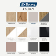 Cómoda 3E 3xE living.com grande de 8 cajones – Cachemira, 120 x 102 x 39 cm – Solución de almacenamiento elegante