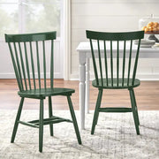 Sillas de comedor de madera maciza con respaldo de barrotes Simple Living Venice (juego de 2)