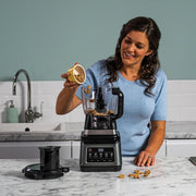 Procesador de alimentos y licuadora 3 en 1 Ninja con 5 programas: Mezclar, Mezcla máxima, Picar, Licuar, Triturar, recipiente de 1,8 L, jarra de 2,1 L, vaso de 700 ml, 1200 W, apto para lavavajillas, Auto-iQ, negro BN800EU