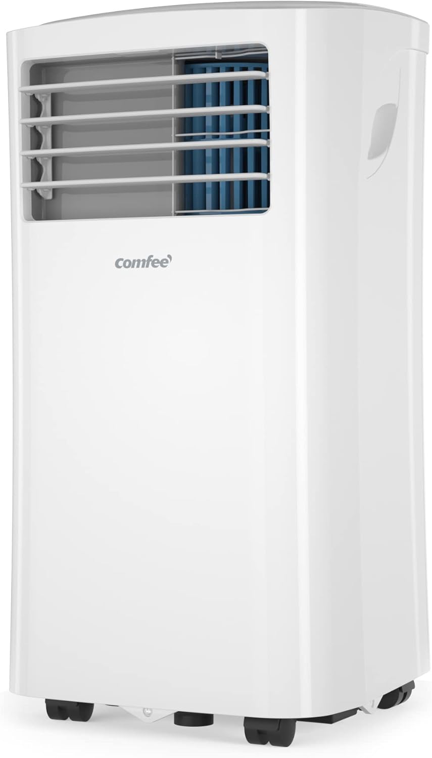 Aire acondicionado portátil Comfee MPPH-09CRN7, unidad 3 en 1 con manguera de escape, refrigeración, deshumidificación y ventilación, 9000 BTU, 2.6kW, para habitaciones de aprox. 80m³ (31㎡), clase de eficiencia energética A