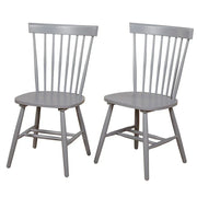 Sillas de comedor de madera maciza con respaldo de barrotes Simple Living Venice (juego de 2)