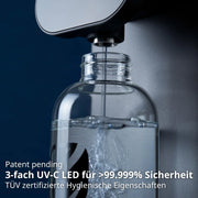 Sistema de ósmosis inversa de sobremesa OsmoFresh Fusion Air, dispensador de agua caliente, filtro de minerales, 3x UVC, relación de residuos 2:1, certificado por TÜV