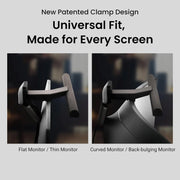 Lámpara de monitor ScreenBar Halo 2 con luz trasera, USB, 5 W, 2700–6500 K, regulable, sensor de movimiento, mando inalámbrico, para monitores de 0,43–6 cm