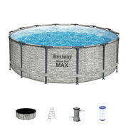 Piscina elevada redonda Bestway Steel Pro MAX con bomba y cobertor