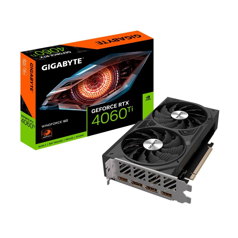Tarjeta gráfica Gigabyte GeForce RTX 4060 Ti Windforce OC GDDR6