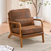 Sillón decorativo tapizado de estilo moderno de mediados de siglo
